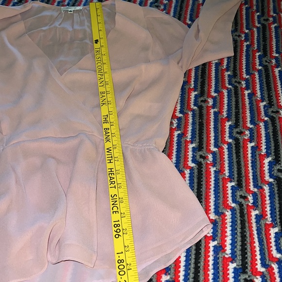 Babaton pink silk top - Picture 9 of 11